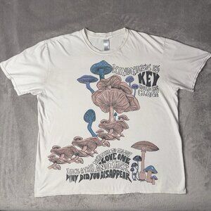 Project Social T UO Mushroom T-Shirt Oversized S/M Boho Hippie Retro Cottagecore